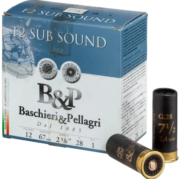 Baschieri & Pellagri F2 SubSound cal 12/67 28gr n° 7,1/2