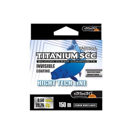 fil mer ASARI titanium transparent 150 m - diamètres au choix