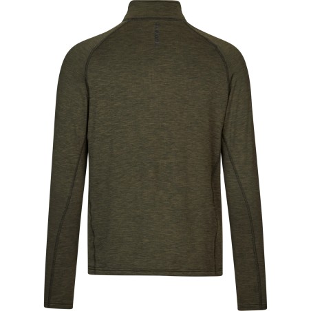 seeland - Sweat micro-polaire manche longue Peak half zipe green