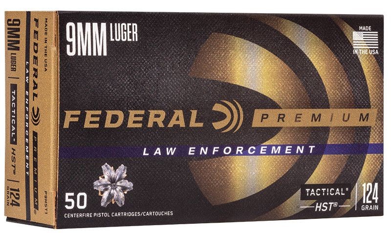 FEDERAL C/9mm Luger 124gr HS HP - Boite de 50