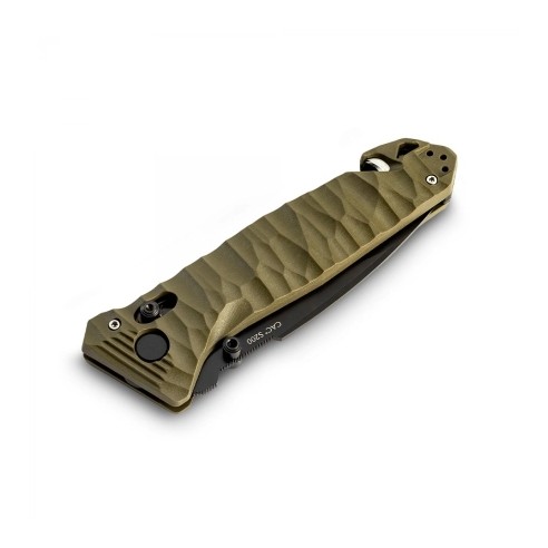 Couteau de poche Cac S200 serration PA6 vert olive
