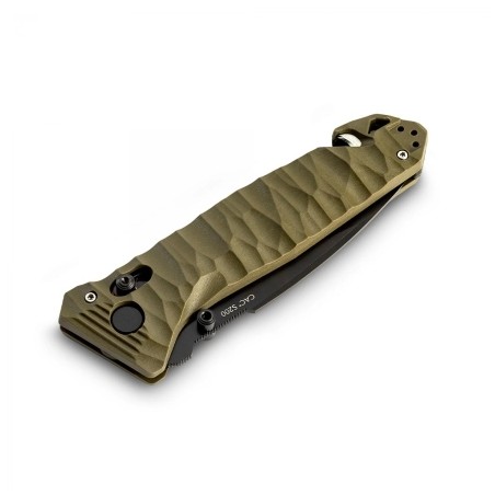 Couteau de poche Cac S200 serration PA6 vert olive