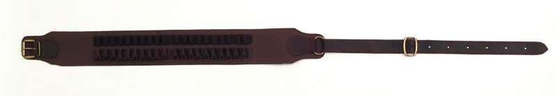 Cartouchier 2O balles GC cuir vieilli /doublure cuir