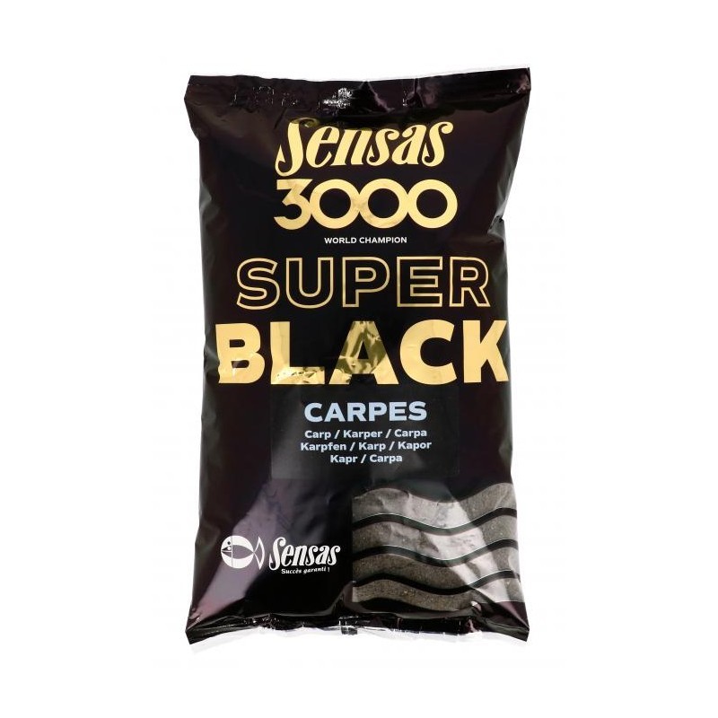 SENSAS - Amorce 3000 super black carpes 1KG