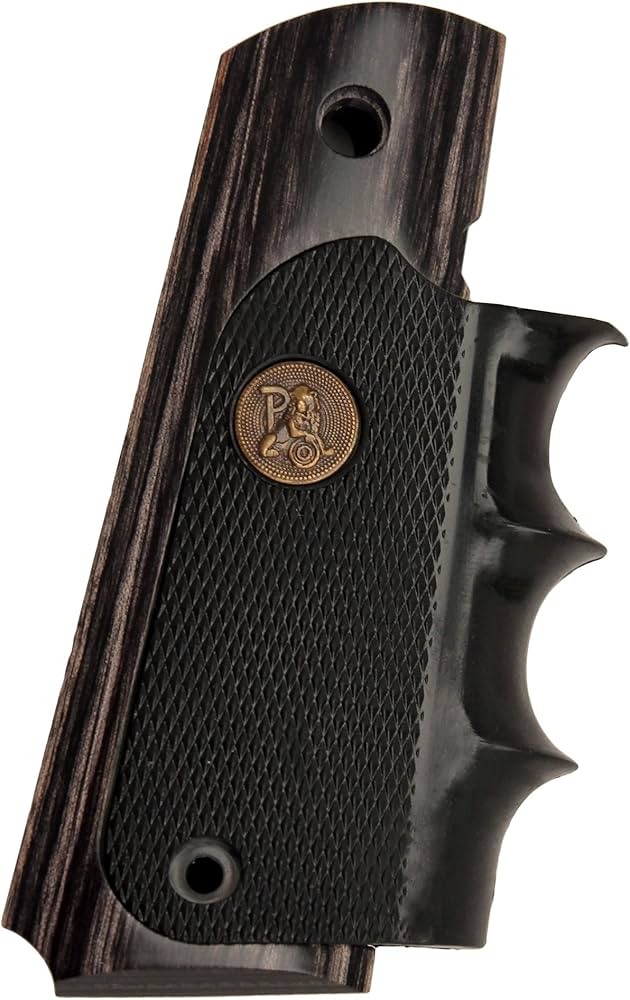 Poignées Pachmayr Legend pour  COLT1911 charcoal silverstone