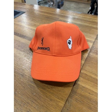 Casquette Orange Fluo Browning CORSE