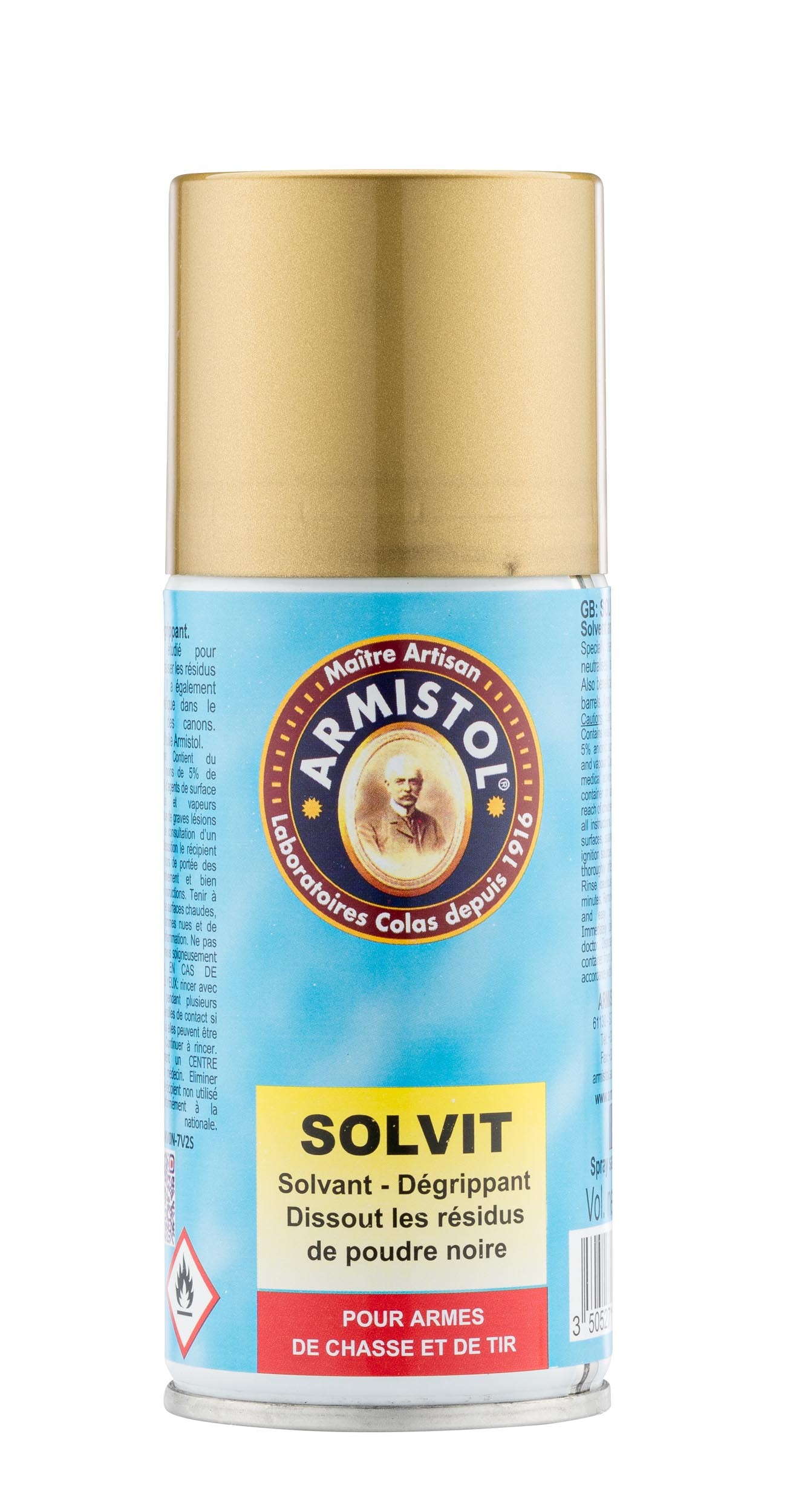 ARMISTOL - Spray solvant dégrippant 150ml