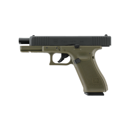 Pistolet GLOCK 17 gen5 CO2 cal4.5 mm 3 J culasse amovible - bicolore kaki