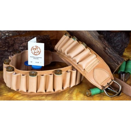 Cartouchière en cuir cal 410 - 30 tubes