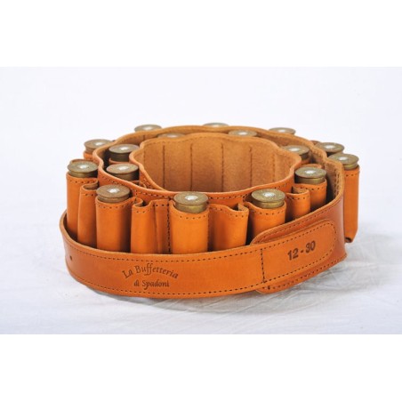 Cartouchière en Cuir cal 12 - 20 tubes