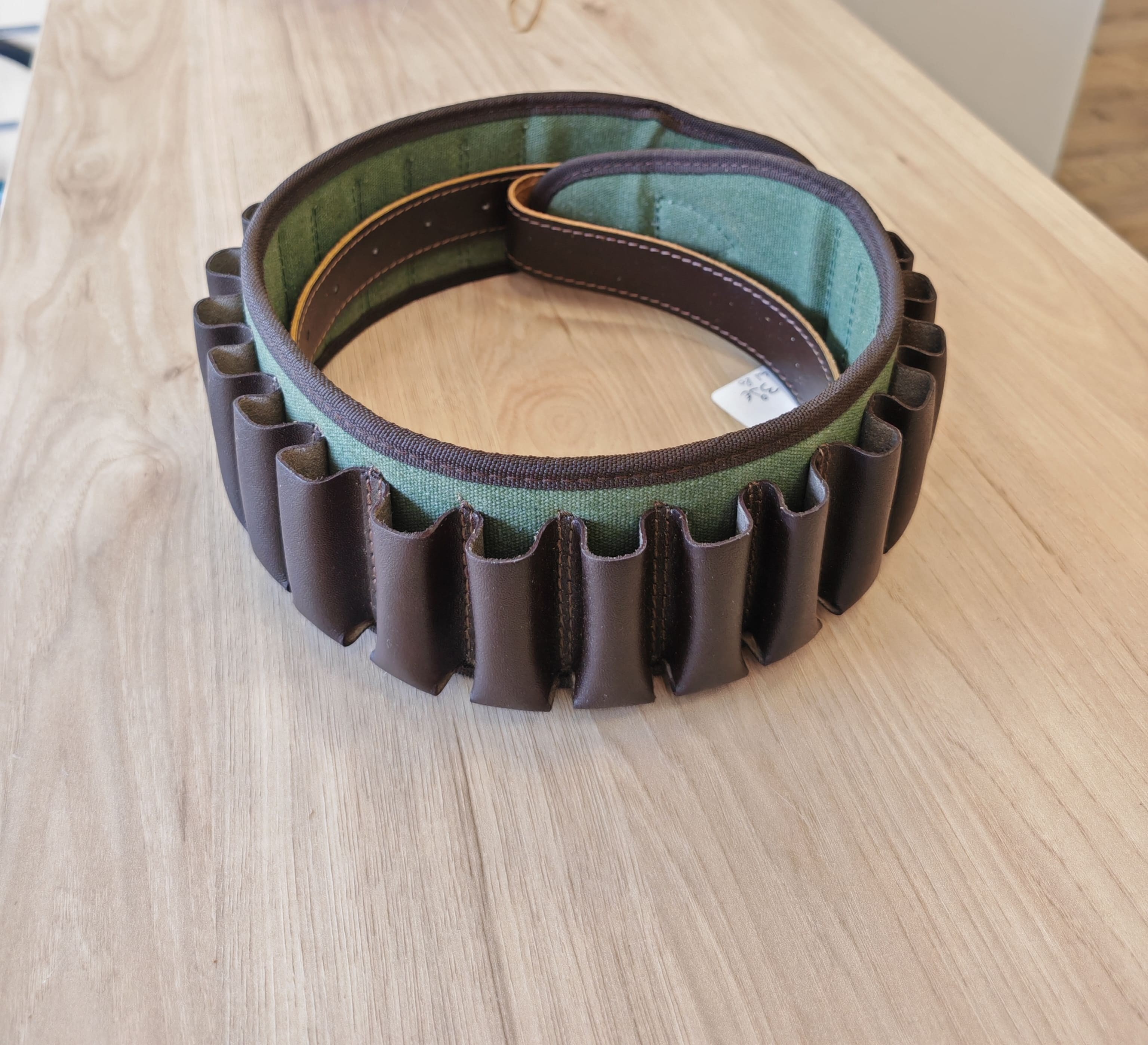 Cartouchière cordura et cuir cal 20 / 25 tubes