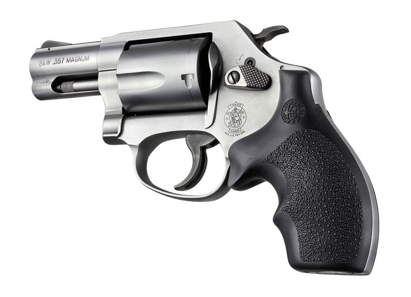 Poignée Hogue Smith&Wesson J-Frame Round Butt - Noir