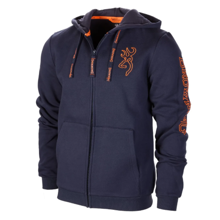 Sweatshirt Browning Zip Snapshot Bleu