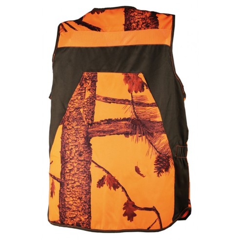 Somlys - Gilet camouflage orange/marron