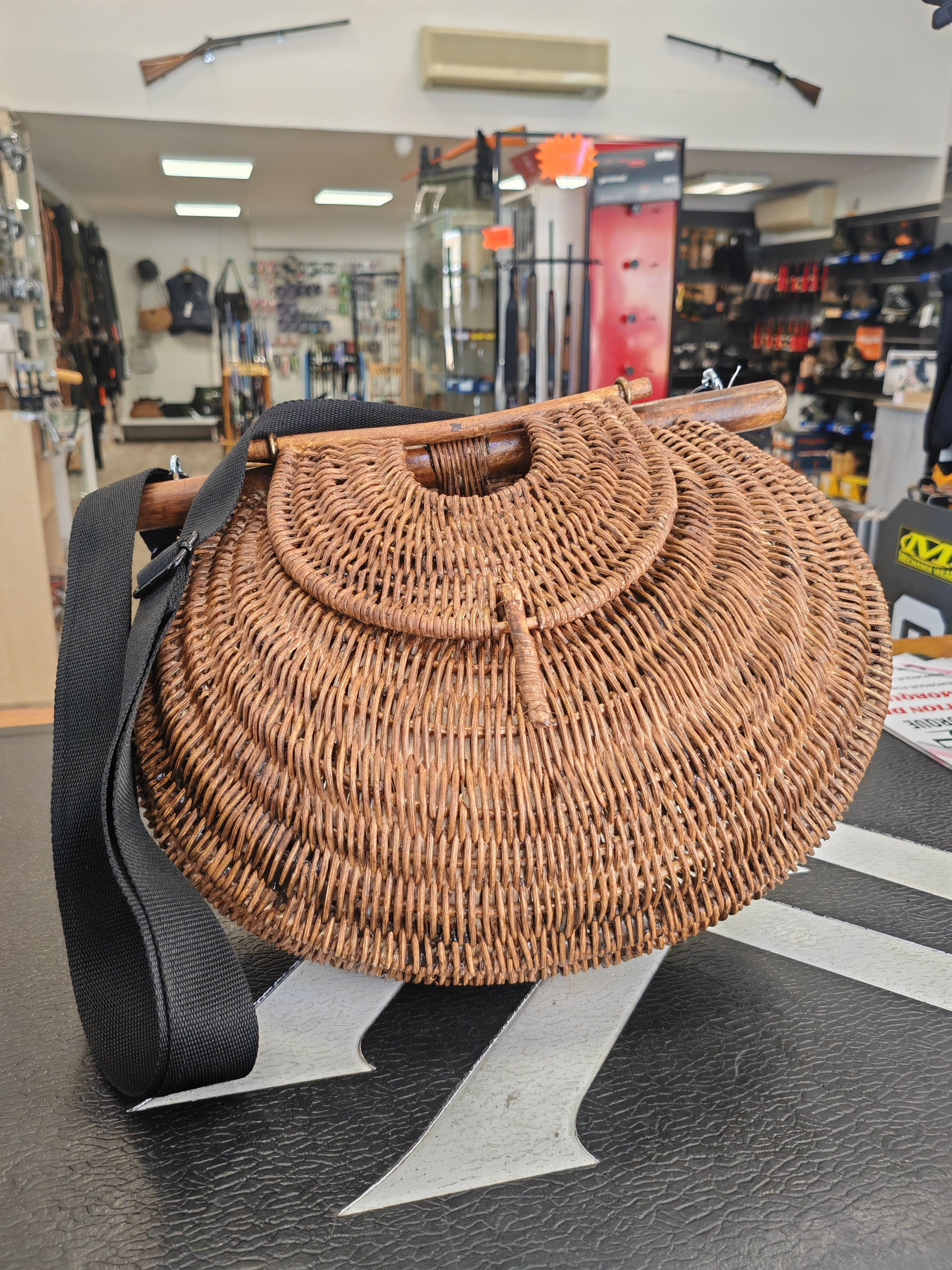 Panier de pêche fait main grande capacité- rotin 3.5mm