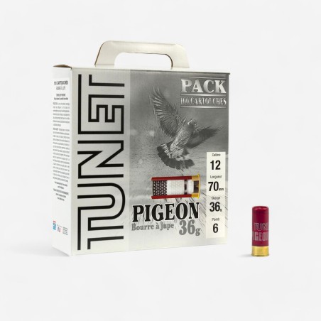 Cartouche pack Tunet pigeon 36g cal12/70 BJ N6 x100