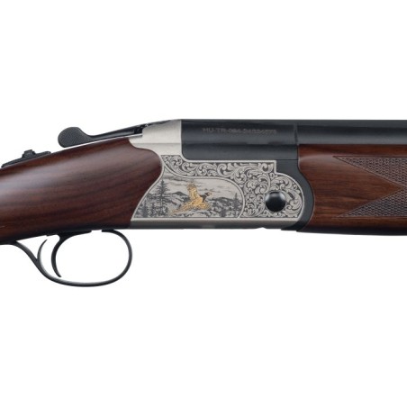 Fusil superposé gravé Huglu eagle c/12/76 - 71 cm