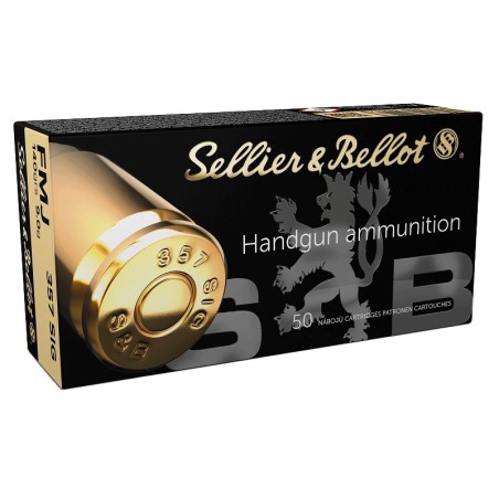 Cartouches Sellier Bellot 357 SIG FMJ 140gr