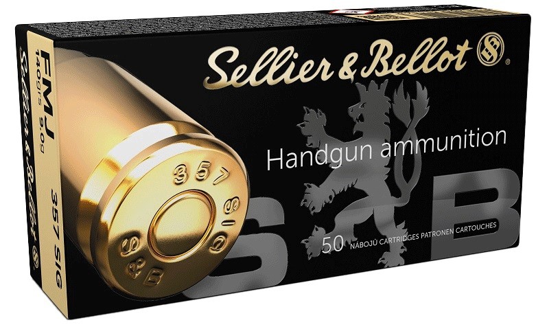 Cartouches Sellier Bellot 357 SIG FMJ 140gr