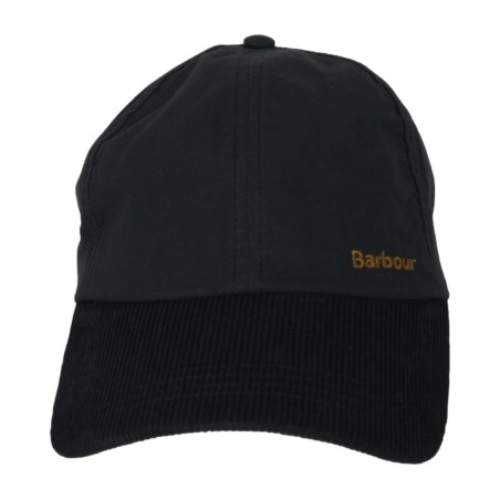 Barbour - Casquette Transport visière velours noir