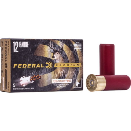 Cartouches Federal chevrotine cal 12/70 9gr BJ