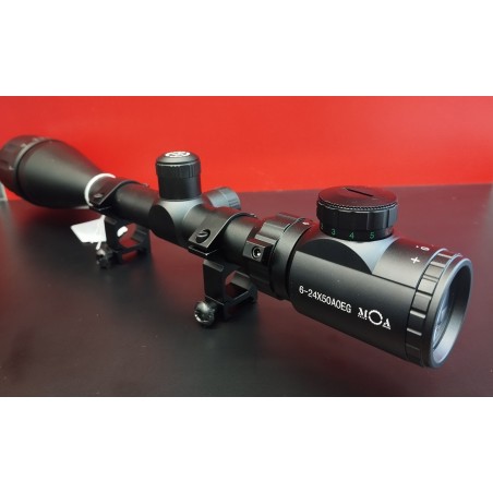 Lunette de visée MOA 6-24x50 + montage