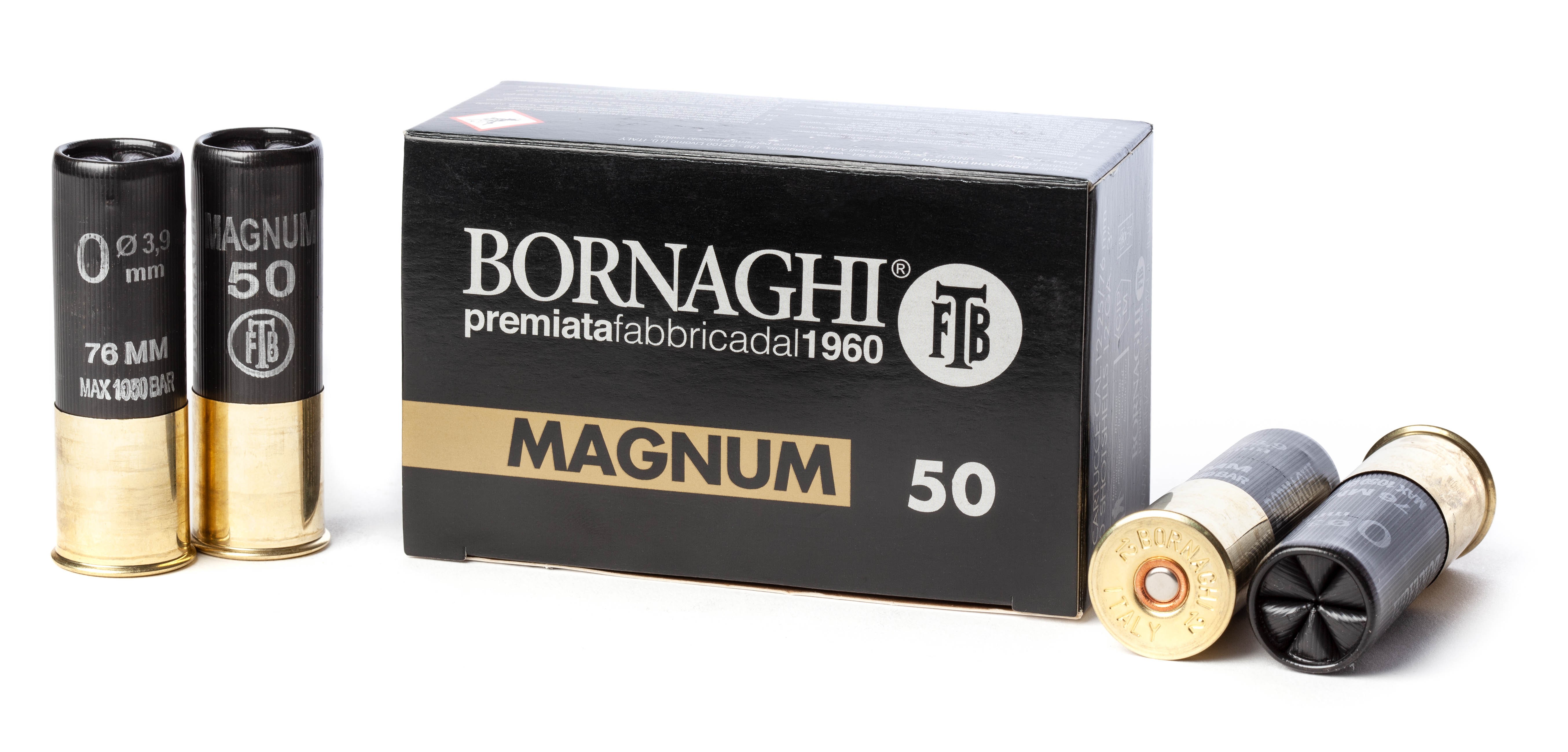 Cartouches Bornaghi Magnum 50gr CAL 12/76