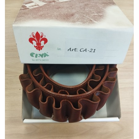 Cartouchière cal 12 +grande chasse cuire haute qualité