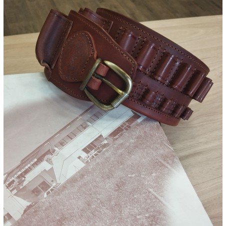 Cartouchière cal 12 +grande chasse cuire haute qualité