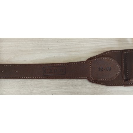 Cartouchière cuir daim retourné cal 12 - 30tubes