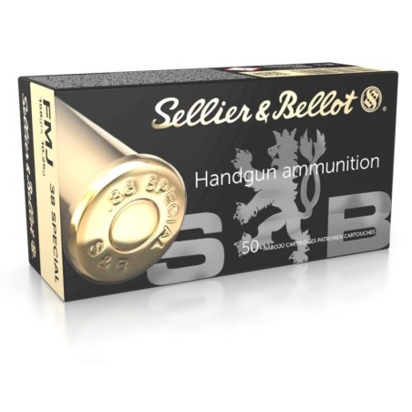 SELLIER BELLOT - Munitions cal 38 Spécial  FMJ /50