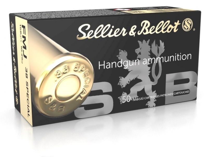 SELLIER BELLOT - Munitions cal 38 Spécial  FMJ /50