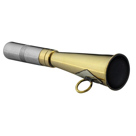 Corne plate Compiègne 12 cm laiton poli