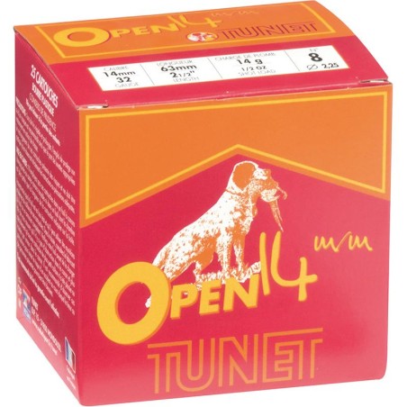 Cartouche Tunet Open 14mm/63.5 14gr - n°8