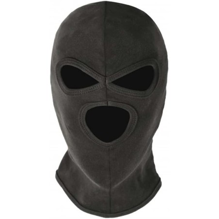 Cagoule 3 trous coton Noir