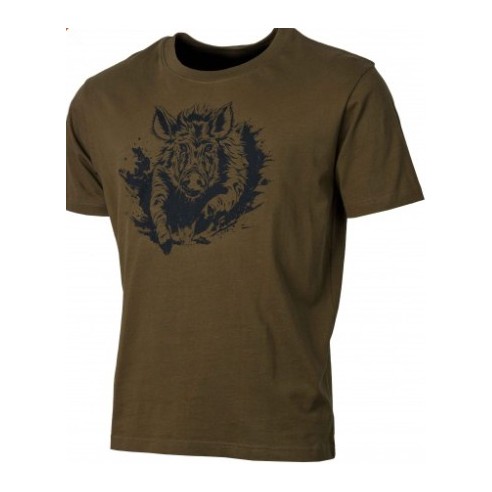 T-Shirt Treeland Sanglier Kaki