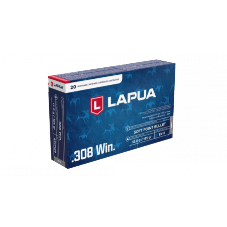 Cartouches Lapua cal 308 - 185gr soft point